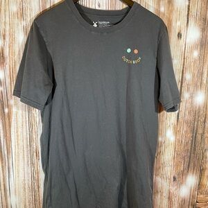 Dutch Bros Coffee Shirt Mens Large Logo Coffee Gray Smiley Face